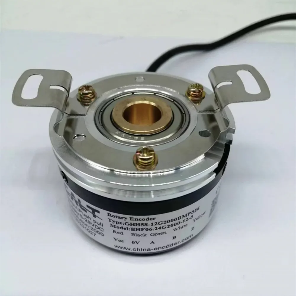 high precision incremental rotary encoder GHH58-12G2000BMP526 replace BHF06.24G2000-12-5  hollow shaft  2000ppr