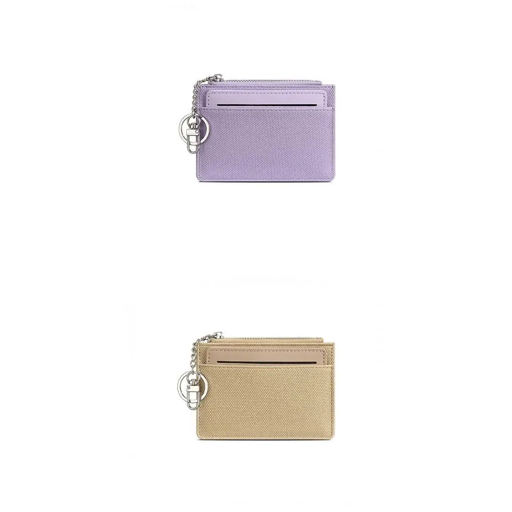 أزياء مع سلسلة المفاتيح المرأة محفظة قصيرة بو الجلود سستة إغلاق بو حامل بطاقة بلون أنيق محفظة نسائية للعملات المعدنية النساء