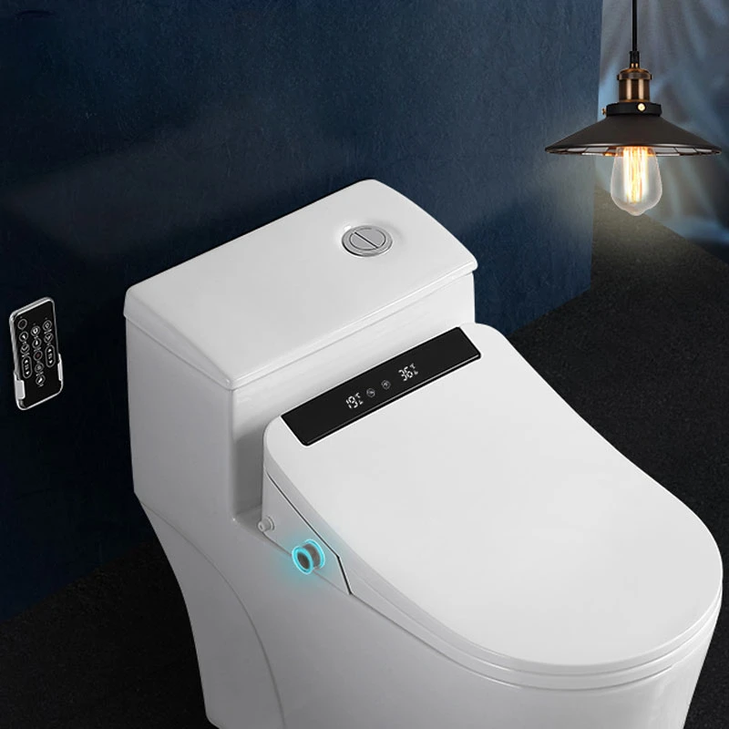 

Bathroom Smart Toilet Seat Cover Electronic Bidet Clean Dry Seat Heating Wc Gold Intelligent Led Light Toilet Seat