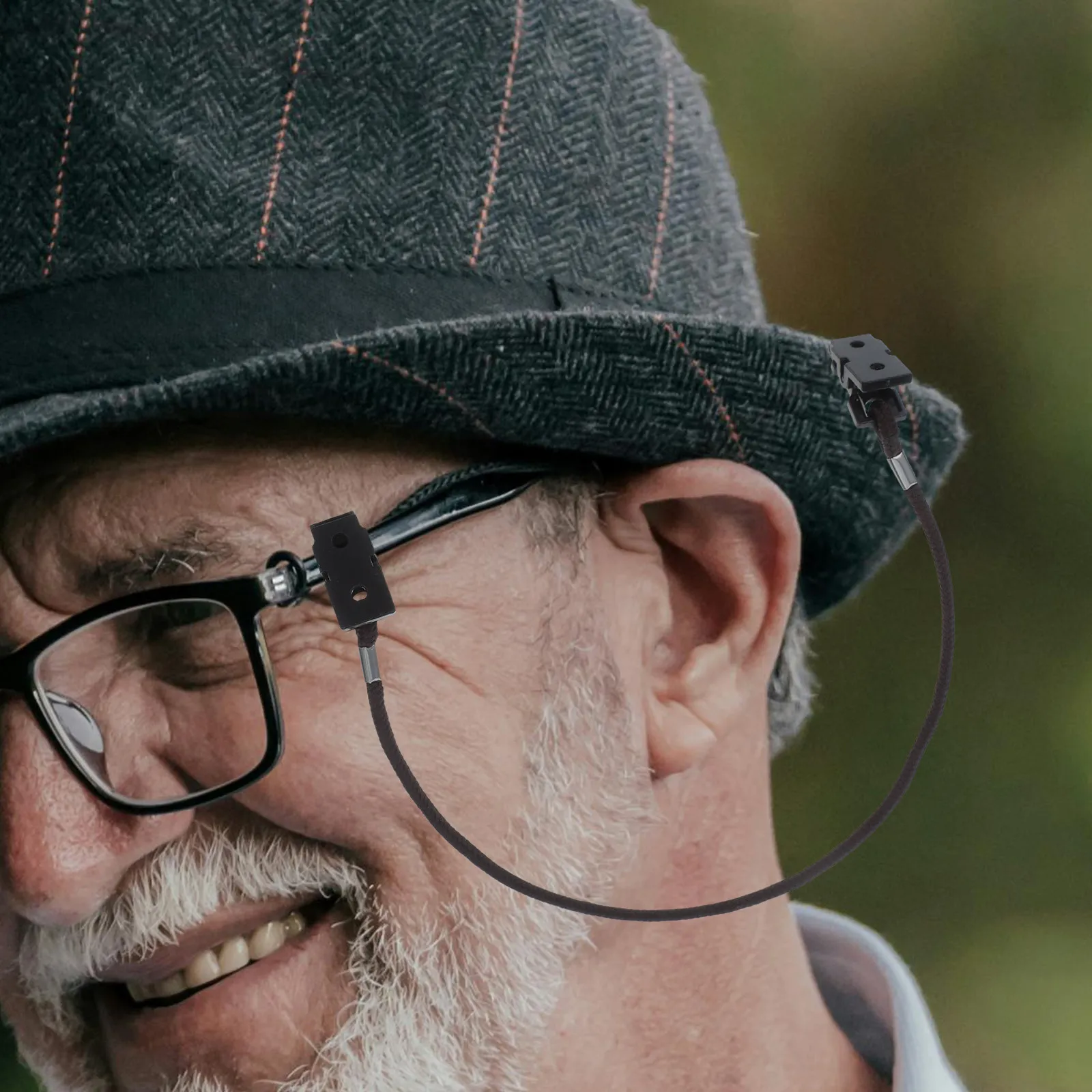 

2 шт. ремешка-держателя для очков от потери, ветрозащитный зажим для шляпы, надежная фиксация, для активного отдыха, путешествий, цепочка для солнцезащитных очков