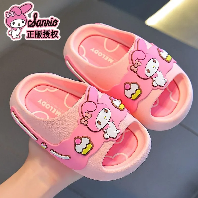 

Hello Kitty Cinnamoroll аниме Kawaii Sanrio Ins модные тапочки милый мультфильм Куроми летние детские туфли для ванной подарки для детей
