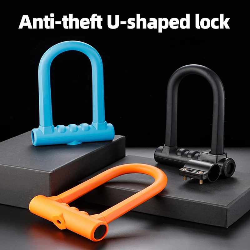 

Bicycle U lock Anti Theft cycling Security Lock For Electric MTB Road Bike Tire lock Motorcycle Door safety U shape Lock