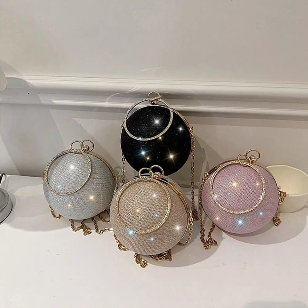 

Elegant Glitter Evening Banquet Bag Rhinestone Large Capacity Ball Handbag Shoulder Bag Crossbody Bag Ladies Clutch Bag Party