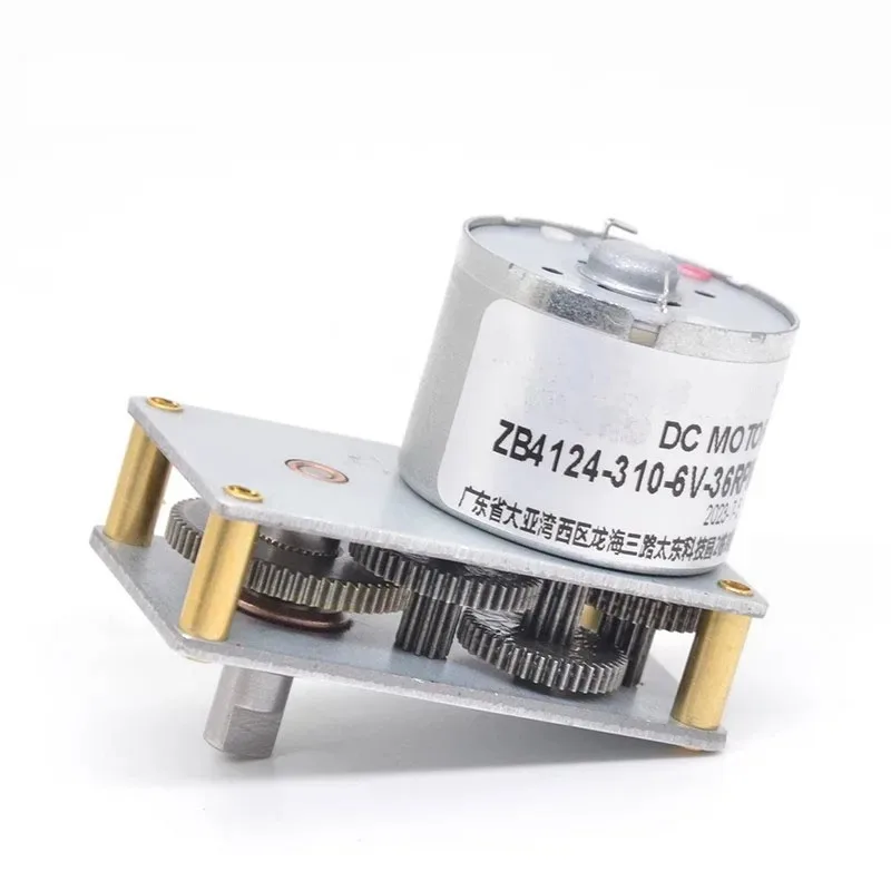 

ZB4124-310 Metal Gearbox Gear Motor Valve Motor Gear Motor - High Torque Mini DC Low-Speed Motor 6V with Metal Gear