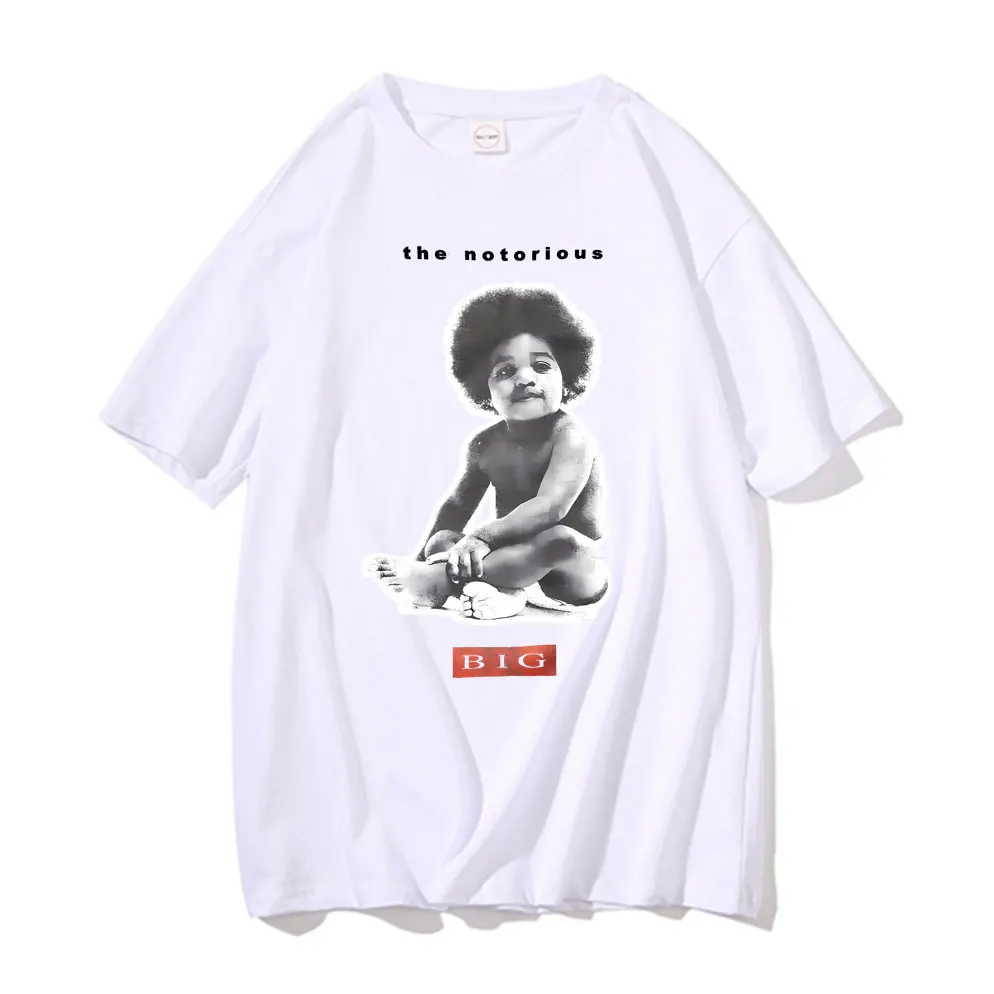 Rapper The Notorious Big Poppa Graphic T Shirt Men's Rap Oversized Short Sleeve Biggie Smalls T-shirts Men Hip Hop Tshirt
