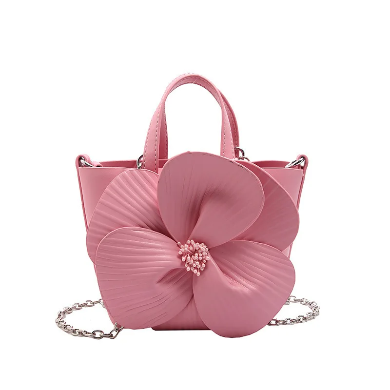 Shoulder Women's Single Bag New French Petal Creative Flower Cross Chain Handbags For Women Party Commuting Y2k Clutche Fashion