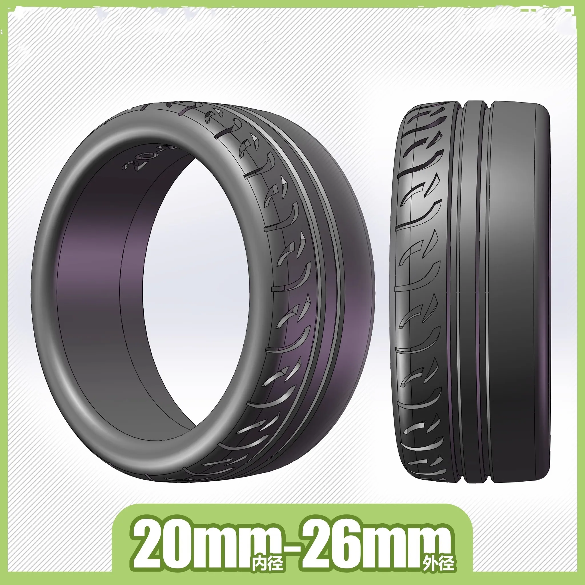 

20mm/22mm Drift Tire simulation tire For RC Car 1/28 1/24 DriftArt2 Kyosho Mini-Z TG SUPER XRX DRZ ATM DB Wltoys k969