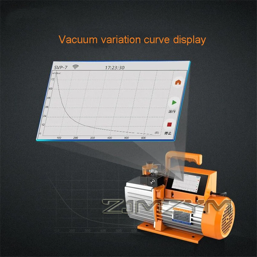 SVP-7/SVP-12 Vacuum Pump Refrigeration Maintenance Tool Intelligent Vacuum Pump 2 Stage Intelligent Rotary Vane Vacuum Pump 220V
