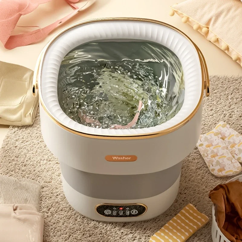 

13L Portable Foldable Washing Machine with Spin Dryer for Socks Underwear Panties Washer Home Large Capacity Washing Machine