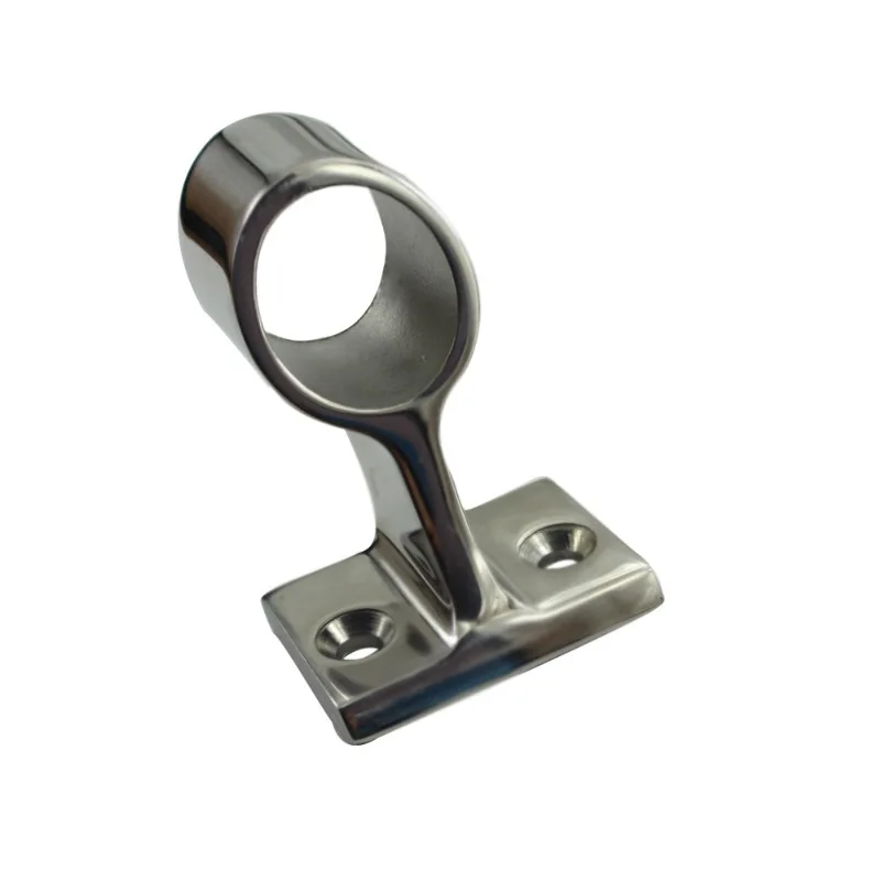 Stainless steel 316 boat bracket, yacht hardware, railing base, armrest seat, transparent bracket