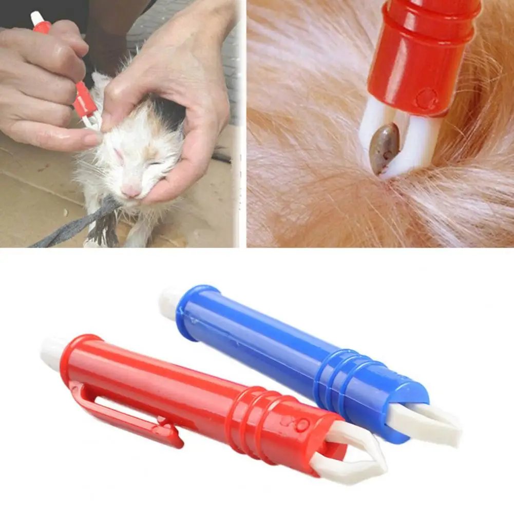 Pet Flea Clip Tweezer Removing Ticks Lightweight Mite Anti Dog Cat Ticks Remover Tool