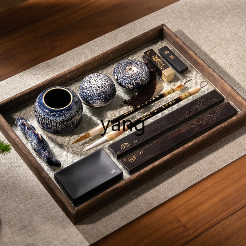 

LTT pen, ink, paper and inkstone study four treasures set, high-end gift, professional-grade boutique gift box, inkstone