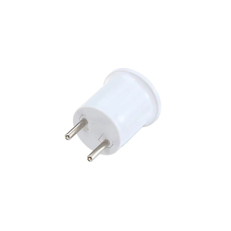 1/5/10PCS 35mm E27 To EU Screw Socket Lamp Holder Straight Plug Adapter For Energy Saving Lamps LED Heads Camera Heads E2
