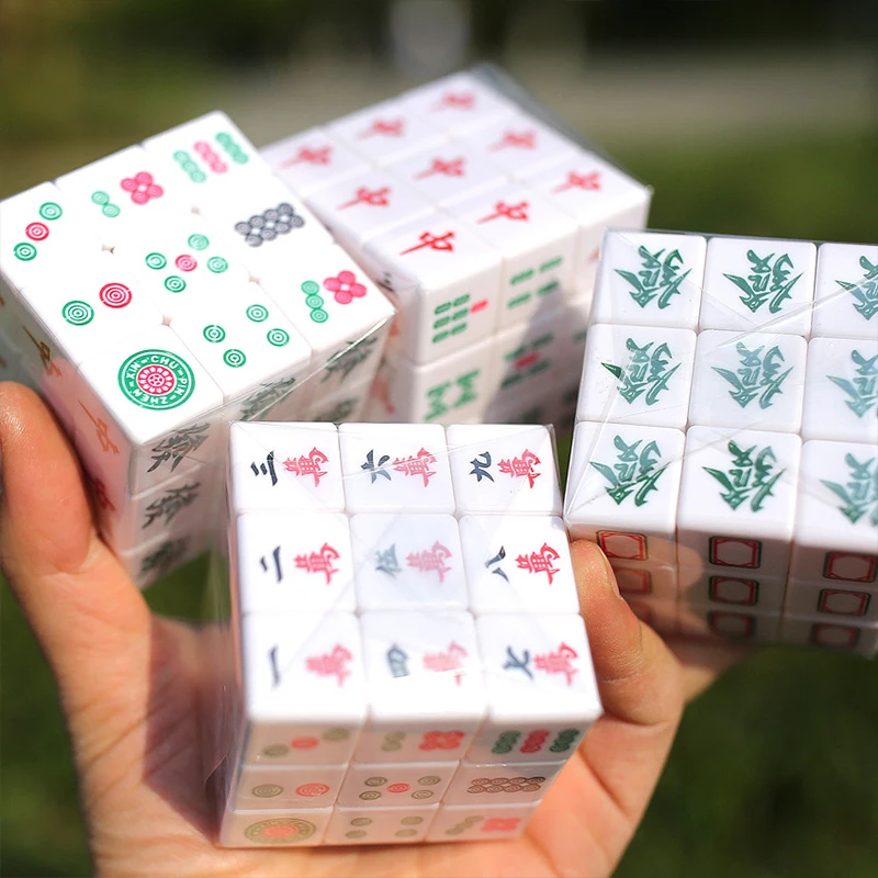 Cubos mágicos de velocidad Mahjong, rompecabezas, cubo educativo mágico, juguetes educativos para niños y adultos, cubo Digital, rompecabezas, 3x3x3