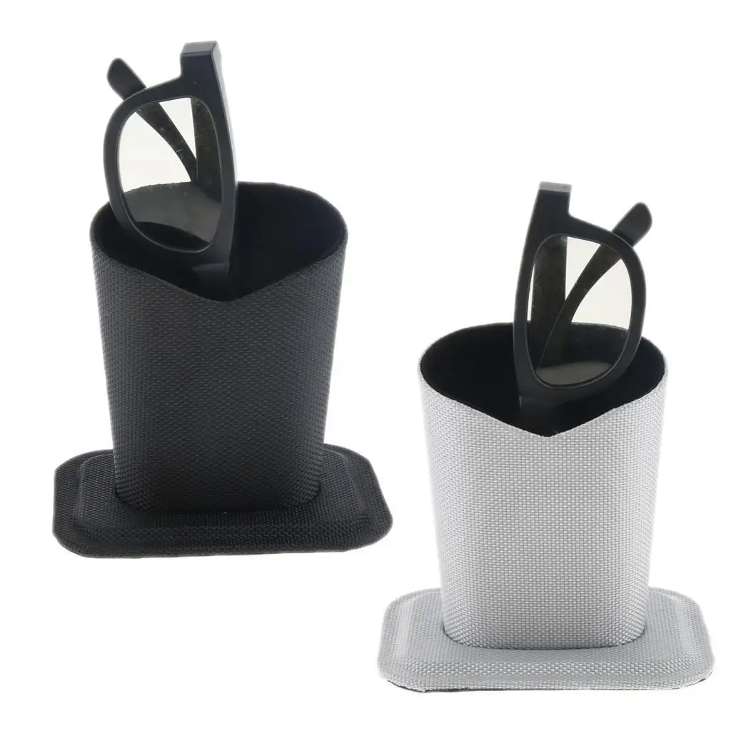 Desktop Eyeglass Holder Plush Protective Stand Organizer Glasses Case for Reading Table Bedroom