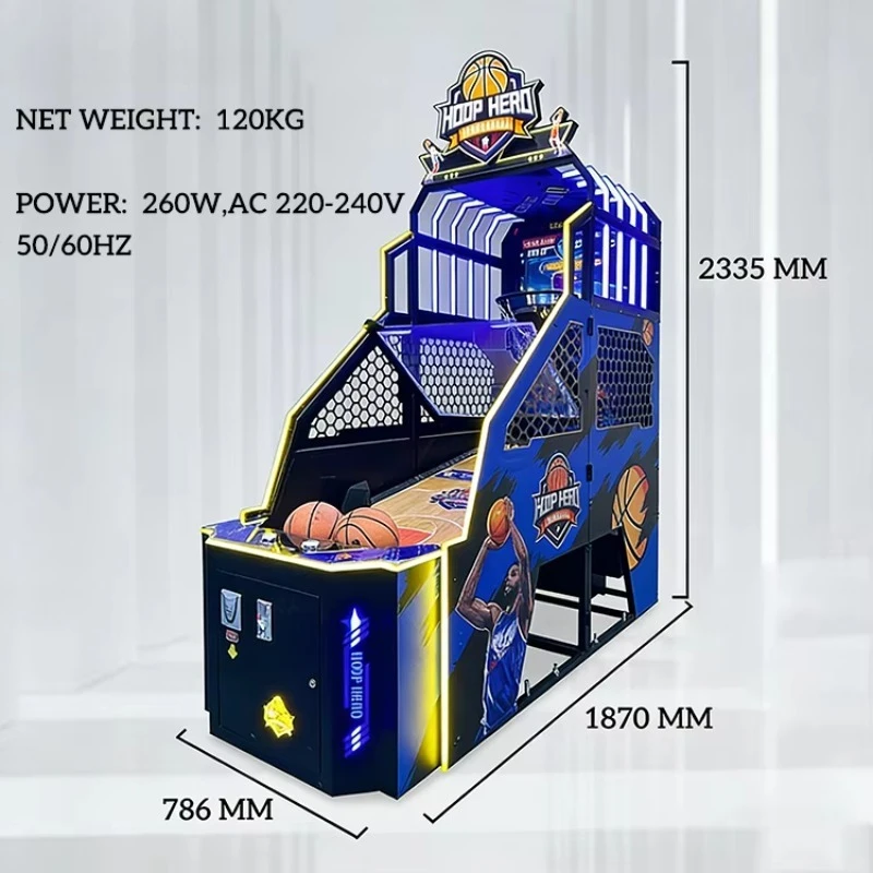 Customized Commercial Street Basketball Arcade Machine Indoor HD 55