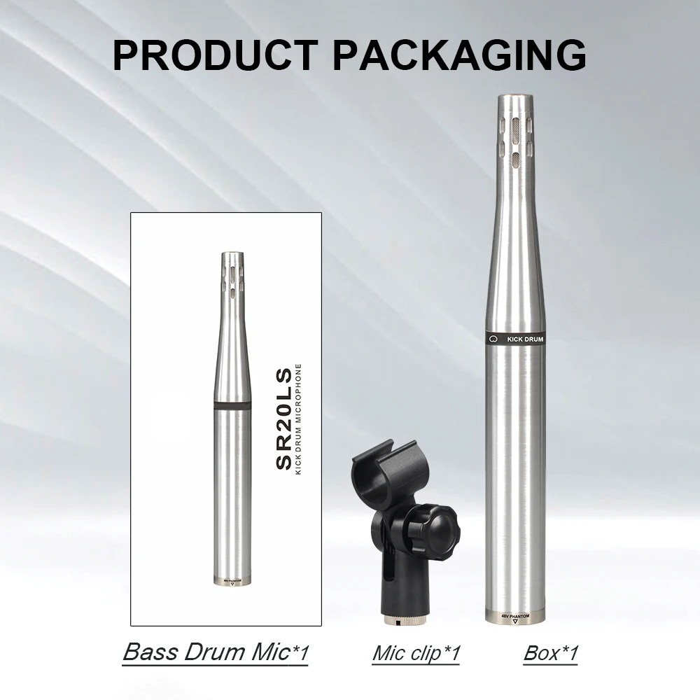 SR20LS SR25 DM20/High Quality All Condenser Drum Microphone Ultra High Recording Fidelity