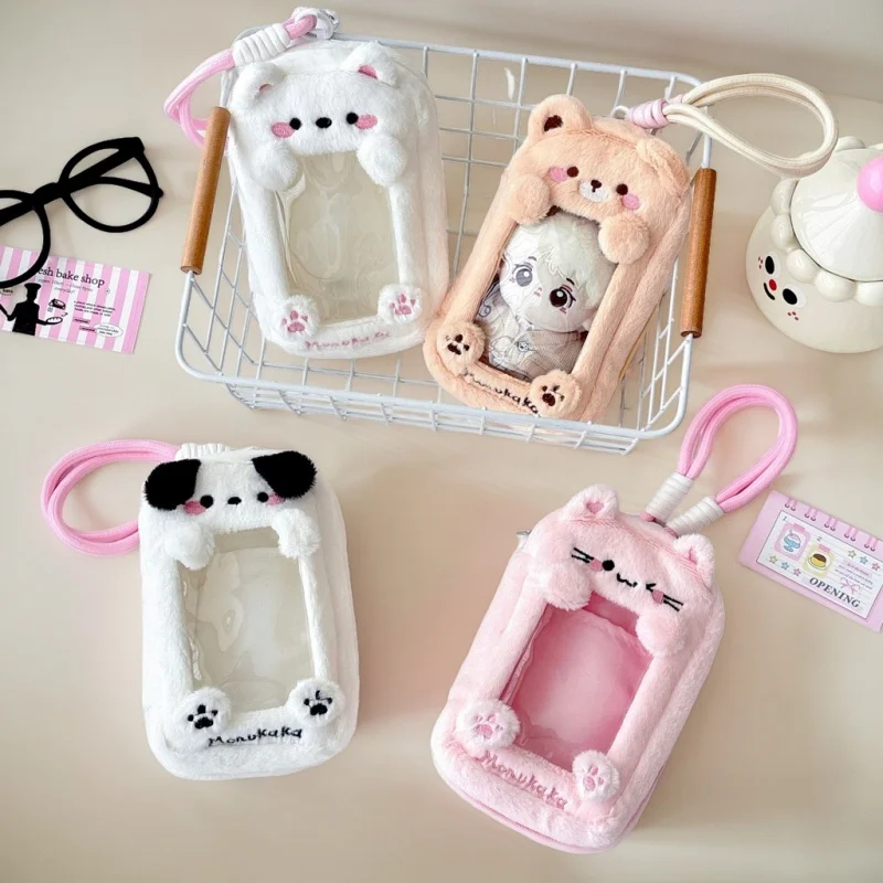 

Plush Doll Carrier Case Cartoon Display Backpack Hanging Storage Student School Bag Pendant Travel Out Pouch Accessories
