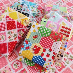 Patchwork Fabric Pure Cotton Floral Quilt Stitching Pattern for Sewing Clothes Dresses by Half Meter