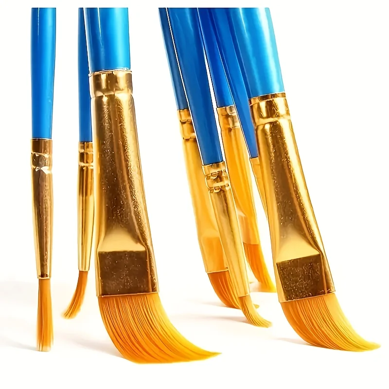 مجموعة واحدة، مجموعة فرش طلاء الفنان - فرو نايلون، للأكريليك والرسم الزيتي والألوان المائية والوجه والأظافر والرسم التفصيلي والرسم الصخري.