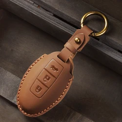 Custodia per chiave auto per nissan juke leaf micra k12 note patrol qashqai j11 j10 tiida versa x-trail xtrail x trail t32 Infiniti