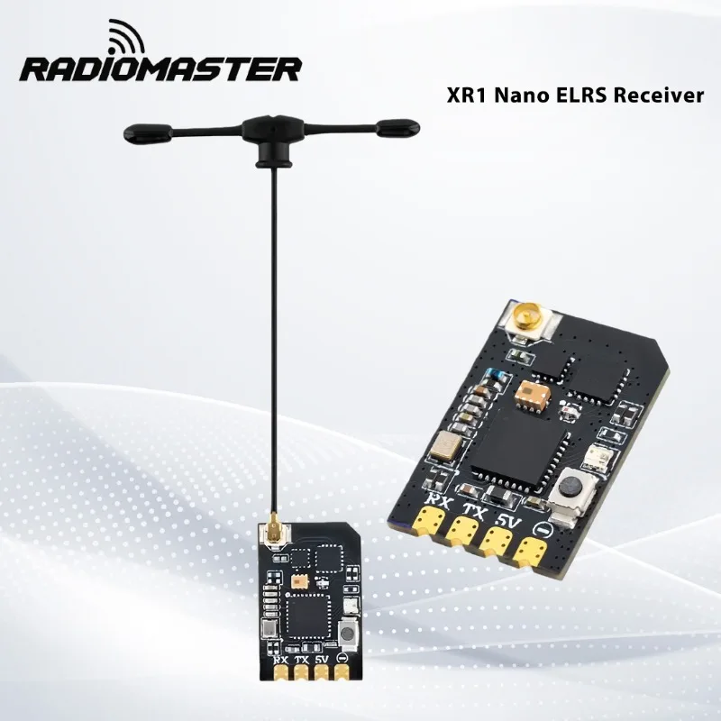 Radiomaster XR1 Nano ELRS Receiver Dual-Band Receiver With 2.4Ghz T-Antenna Multi-Frequency for FPV Drone DIY Parts