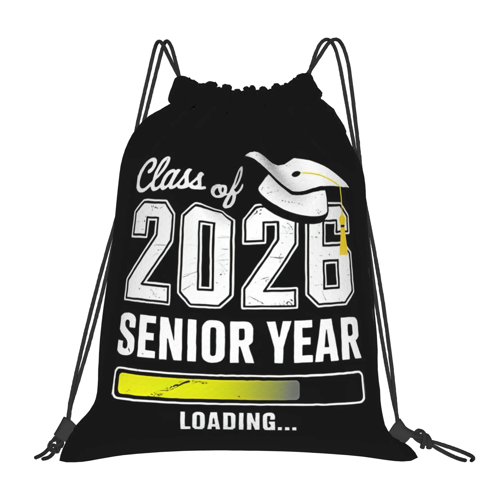 Class Of 2026 Senior  Loading  Senior 2026 Graduation in 2026 Drawstring Bags Gym Unisex Storage Organize Bundle Pocket Rope Bag