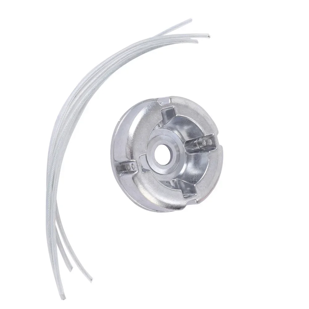 Garden Trimming Lawn Mower Head Replacement Line Lawn Mower Silver Dual-material Design Tool-free Installation