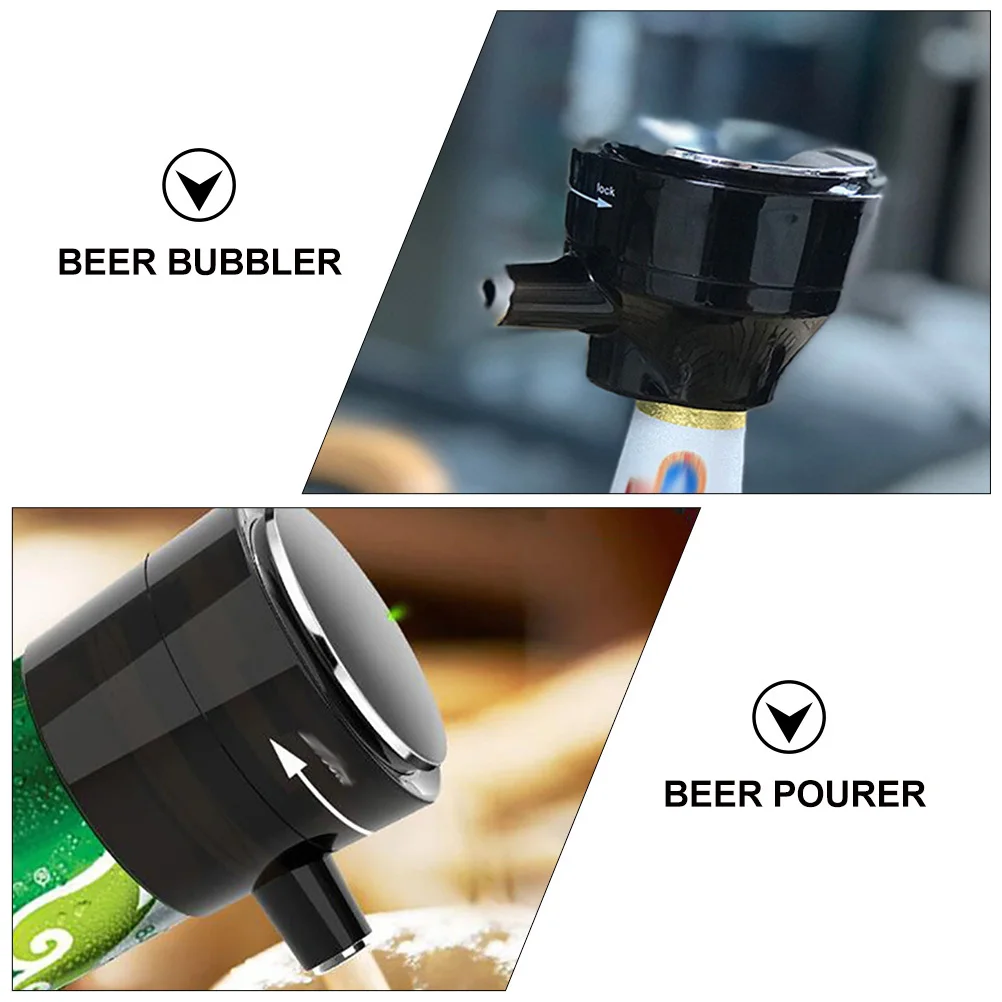 

2pcs Red Wine Aerator Foamer Portable Beer Maker For Home Black Beer Foaming Device Perfect For Parties Weddings