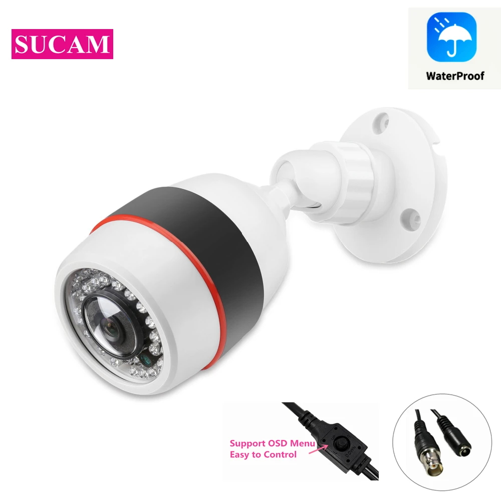 

5MP AHD Surveillance Bullet Camera Outdoor Wide Angle Home Street Security Camera with OSD Cable