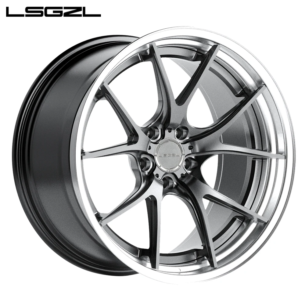 

LSGZL Custom Forged Wheel,alloy Wheel Rims for Luxury Cars,16inch ~24inch 2pc Monoblock Forged Wheel