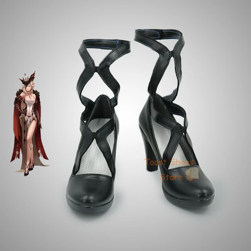 Game Cosplay Comic Anime Game for Con Halloween Party Cosplay Costume Prop Genshinimpact Rosalyne Kruzchka Lohefalter Shoes