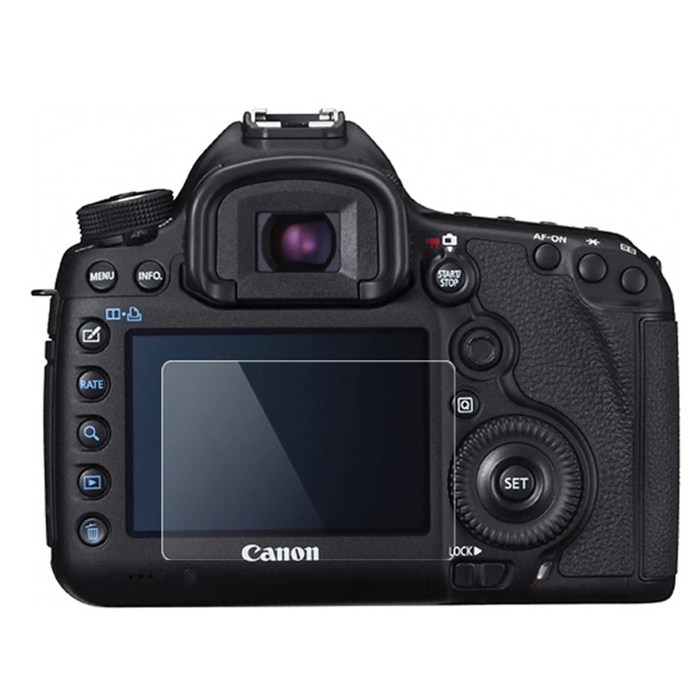 กระจกนิรภัยป้องกันหน้าจอฟิล์มสําหรับ Canon 200D 200DII กล้องหน้าจอ LCD ป้องกันฟิล์ม