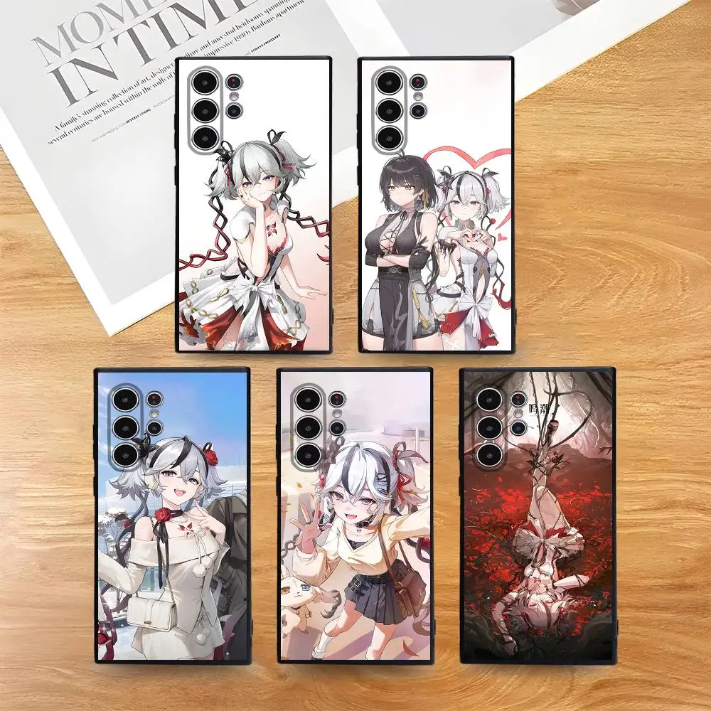 Wuthering Waves Camellya 電話ケース 電話 S シリーズ S21 S22 S23 S24 S25 FE Plus Ultra TPU ソフト肌に優しいケース