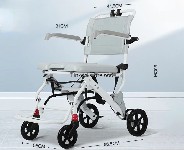 Folding will carry toilet bathing multifunctional the elderly paralyzed hand push scooter