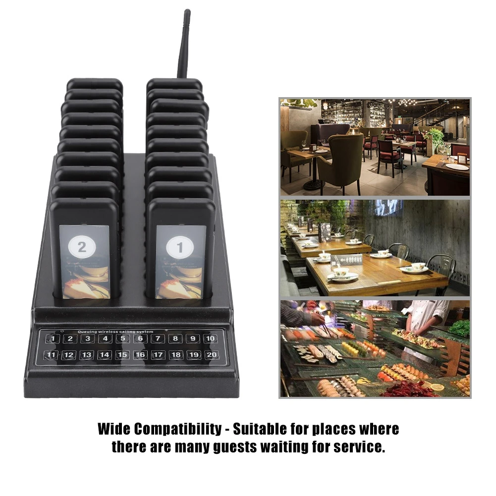 Restaurant Pager Waiter Calling System Wireless Paging Queue System Guest for Restaurant Coffee Shop Queuing System