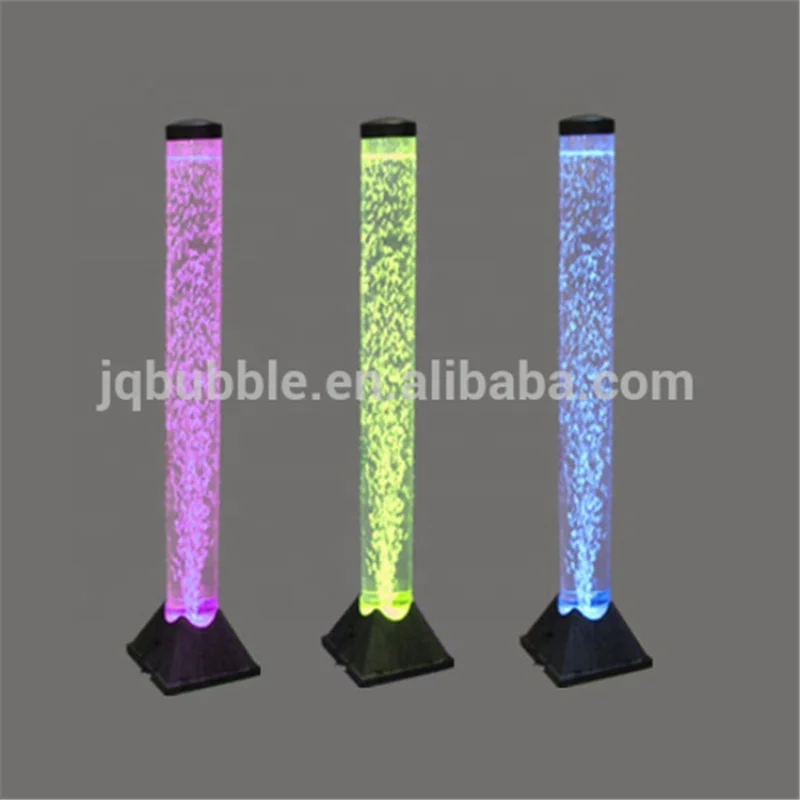 ロビーのカスタム室内壁、ダンシングファイヤーバブルウォールとバブルライトチューブ