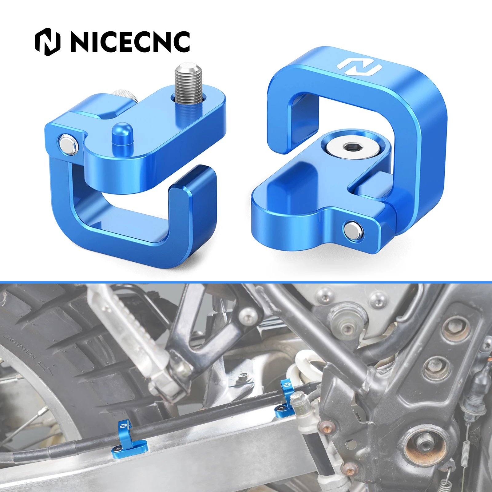 

For 1996-2024 Suzuki DR650SE Rear Brake Hose Guides for Suzuki RMZ250 07-14 RMZ450 05-14 10-11 RM250Z 01-06 RM250 RM125 96-08