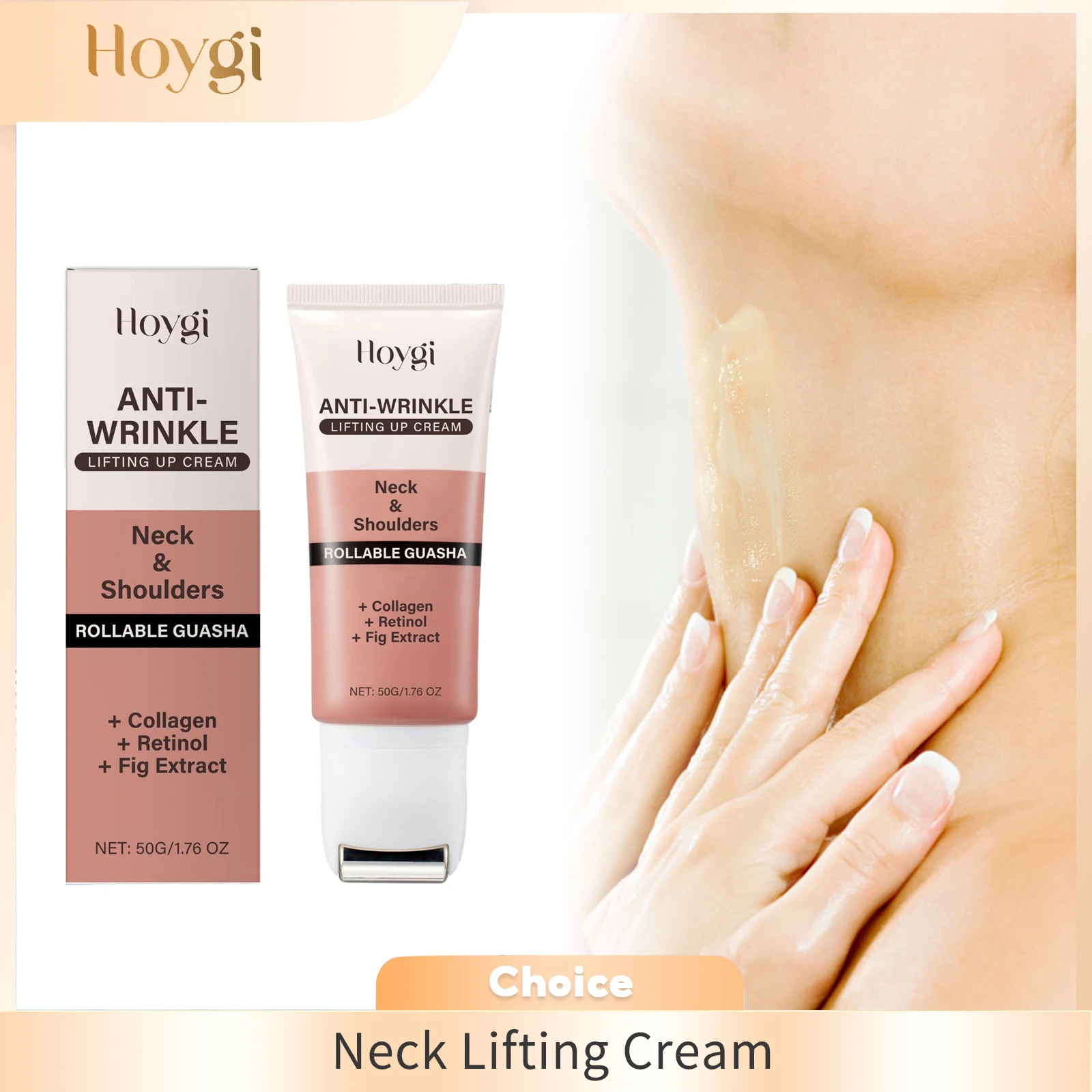 

Retinol & Collagen Neck Cream Reduce Neck Fine Lines Firming Lifting Smoothing Increase Skin Elasticity Moisturizing Skin Care
