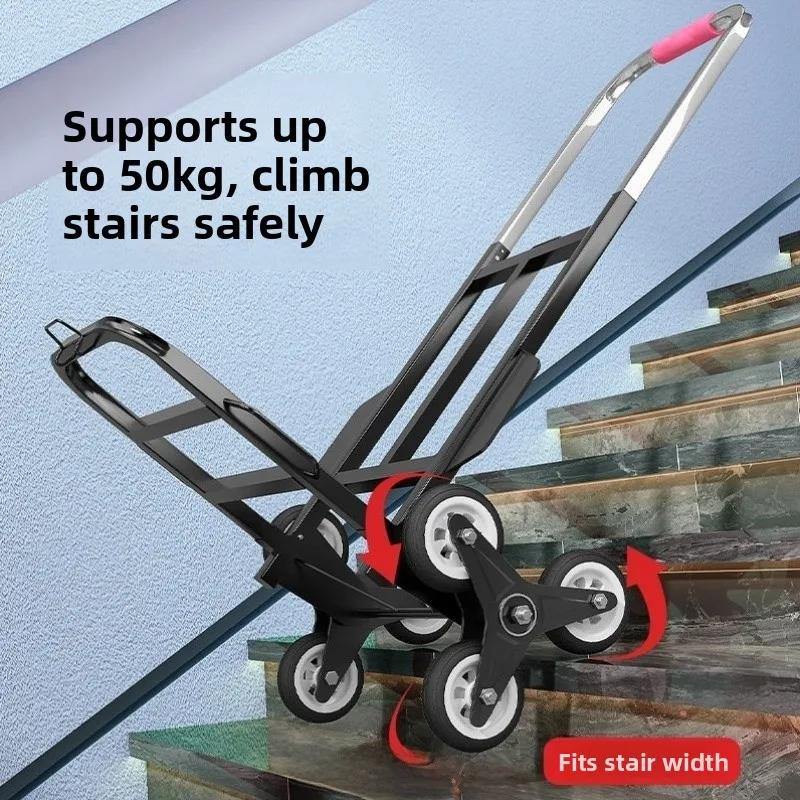 portable-non-stair-climbing-hand-pulled-moving-cart-for-up-and-downstairs-household-use-stainless-steel-foldable-sho