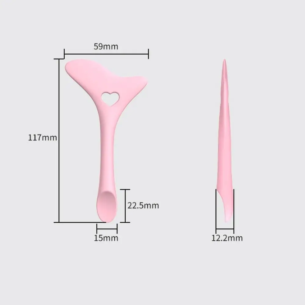 2 pezzi 2in1 stencil per eyeliner punte per ali ombretto mascara in silicone aiuto per il disegno sigillo per ciglia finte rossetto strumento di aiuto per eyeliner