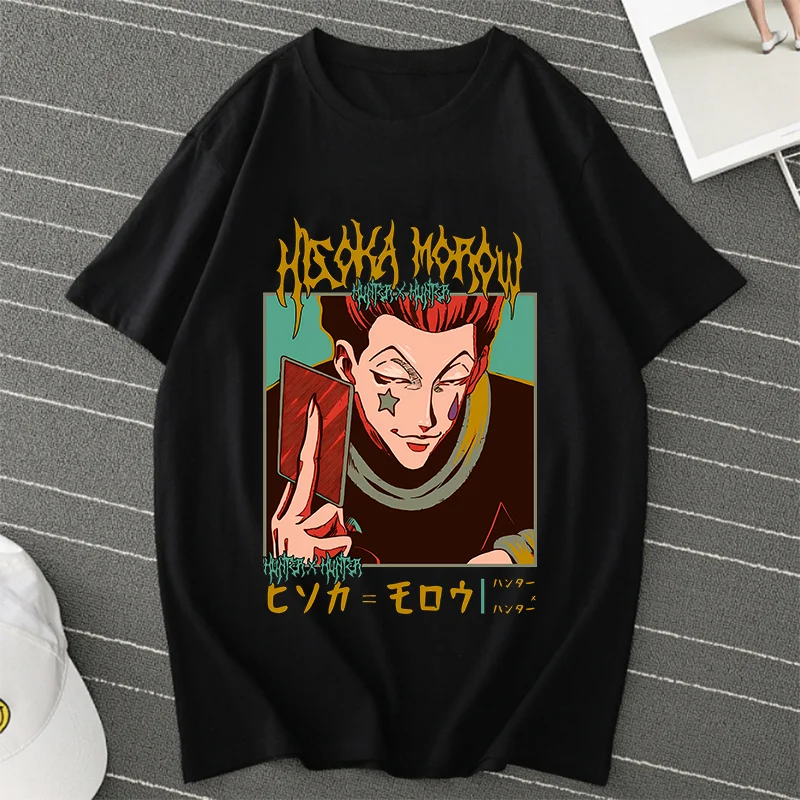 Anime Hunter X Hunter Killua Zoldyck T-shirt Men Women Harajuku Kurapika Tshirt Anime Hisoka T Shirt Graphic Female 90s Top Tees