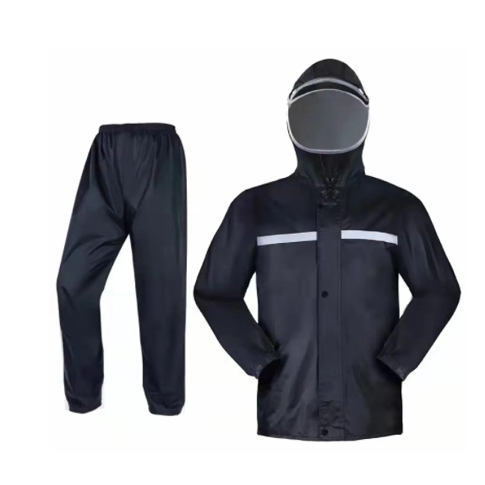 Rain Suit Trouser Suit Raincoat For Men Outdoor Breathable Anti Storm Sports Suits Korean Luxury