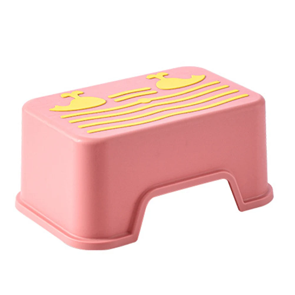

Children Non-slip Footstool Durable PP Kids Stool Bright Color Bathroom Kitchen Toddler Step Potty Training Stools