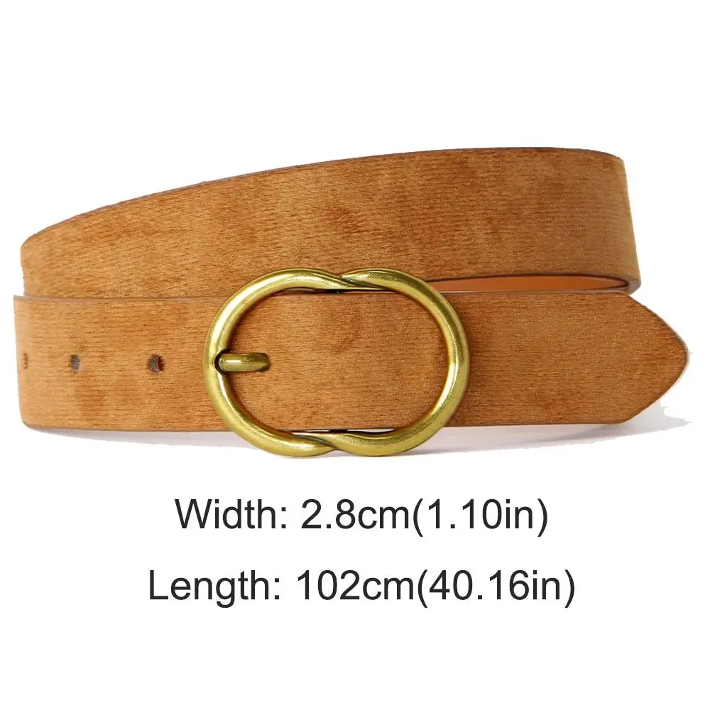 العصرية دبوس مشبك حزام جلد الغزال الرجعية عارضة الأعمال حزام الخصر تصميم فاخر حزام الخصر للنساء