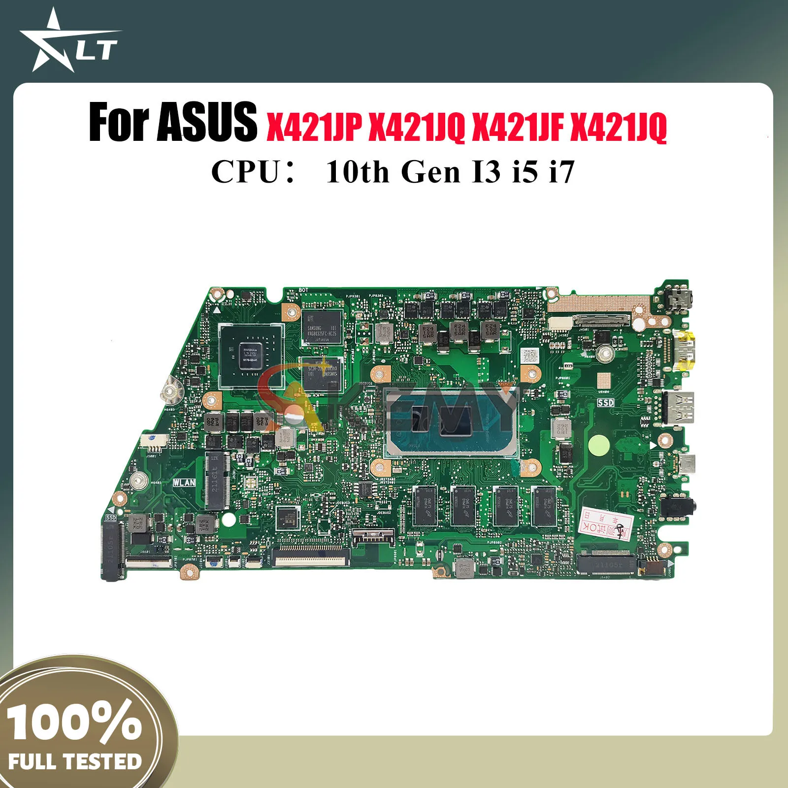 X421JP ノートパソコンマザーボード ASUS X421JQ I421J X421JQ X421JF S433J R421J X421J X421JAY V4050J X413J メインボード 第10世代 I3 i5 i7対応