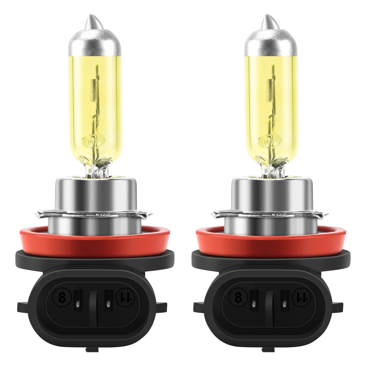 

2x H11 55W 3000k Golden Yellow Xenon HID Halogen Light Fog Lamp Bulb Headlight