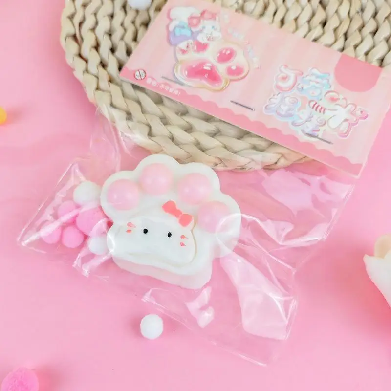 Cute Squeeze Cat Paw Toy Safe Multi-Functional Goodie Bag Stuffers Slow Rebound Anti Stress Sensory Toys Gift for Adults Kids
