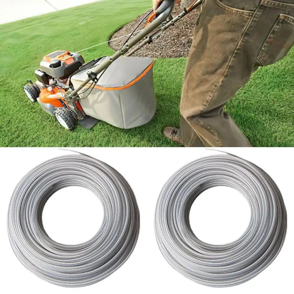 Gardening Tools 4.0mm Trimmer Line 15m Length For Efficiency Convenient Two Roll Pack Efficient Mowing Line For Gardens