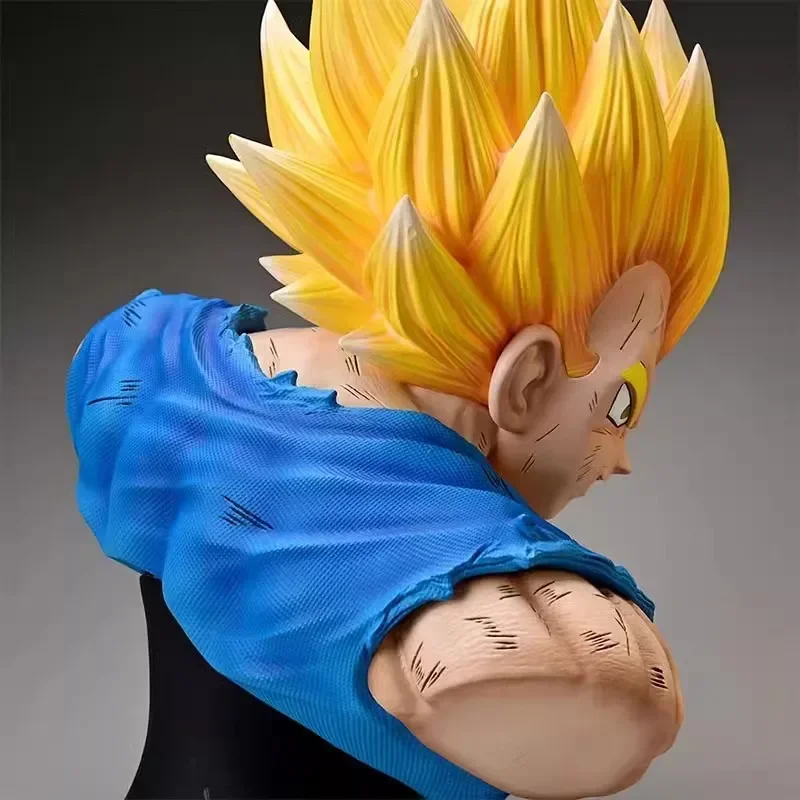 37cm Dragon Ball Z Demonized Vegeta Half Bust Super Saiyan Anime Figure Pvc Model Decoration Ornaments Collection Kids Gift Toys